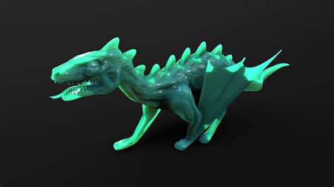 Daily Doodle Dragon Unoptimised Buy Royalty Free 3d Model By Chaitanya Krishnan Chaitanyak