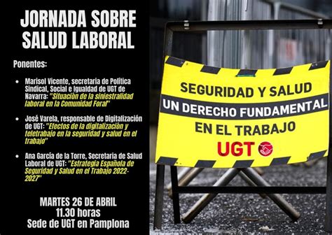 Salud Laboral Ugt On Twitter Comienza Una Semana Importante El Pr X