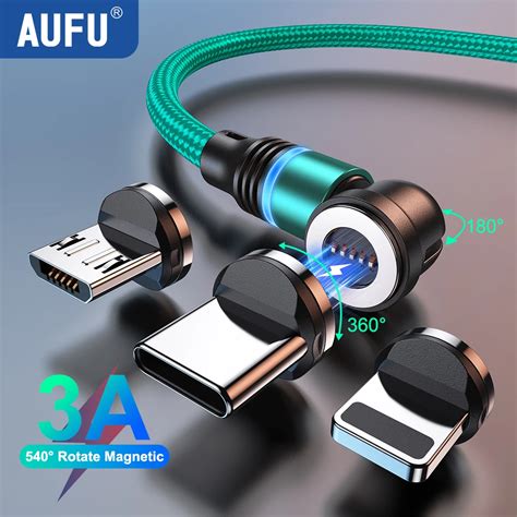 Aufu C Ble Micro Usb Type C A Magn Tique Led Pour Recharge Rapide