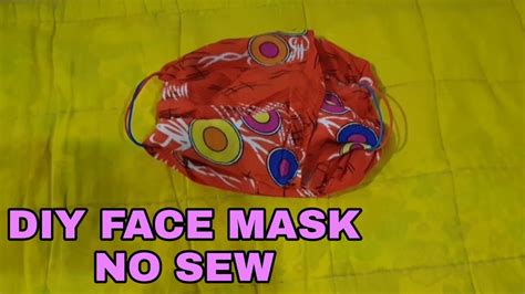 Easy DIY Face Mask NO SEW YouTube