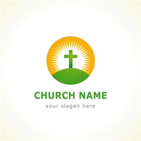 Premium Vector Template Logo For Churches Christian Organizations Or