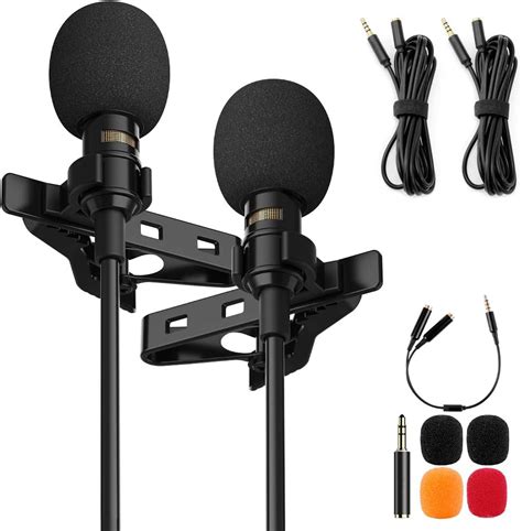 Amazon Lavalier Lapel Microphone Complete Set Professional