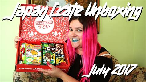 July 2017 Japan Crate Unboxing And Taste Test Elyse Explosion Youtube