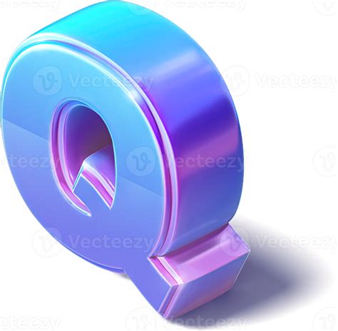 3d Letter Q