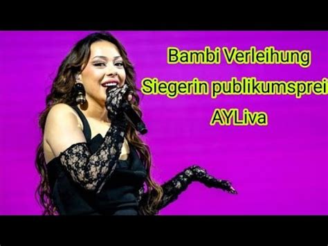 Bambi Verleihung 2023 Siegerin Publikumspreis AYLiva Ayliva Bambi