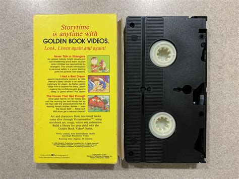 Golden Book Video Learn About Living Never Talk To Strangers Vhs 1986 Ebay