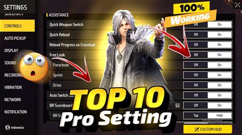 Free Fire Pro Setting Best Setting In Free Fire Youtube