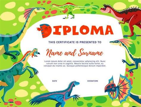 Diploma Certificate Kids Vector Art Icons And Graphics For Free Download