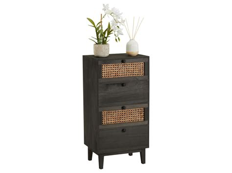 Chiffonnier Seeta Petite Commode De Rangement Avec Tiroirs Au Style