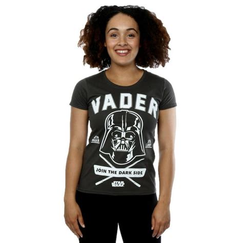 Star Wars Womens Darth Vader Collegiate Cotton T Shirt