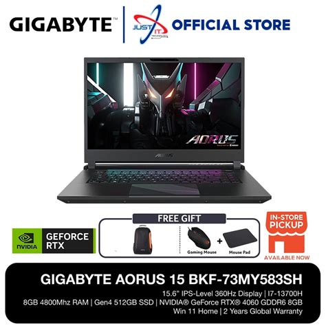 Gigabyte Aorus 15 Bkf 73my583sh Gaming Laptop I7 13700h 8gdr5 512ssd