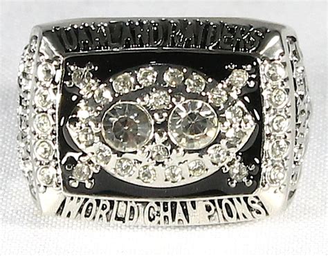 Jim Plunkett Los Angeles Raiders High Quality Replica 1983 Super Bowl XVIII Championship Ring ...