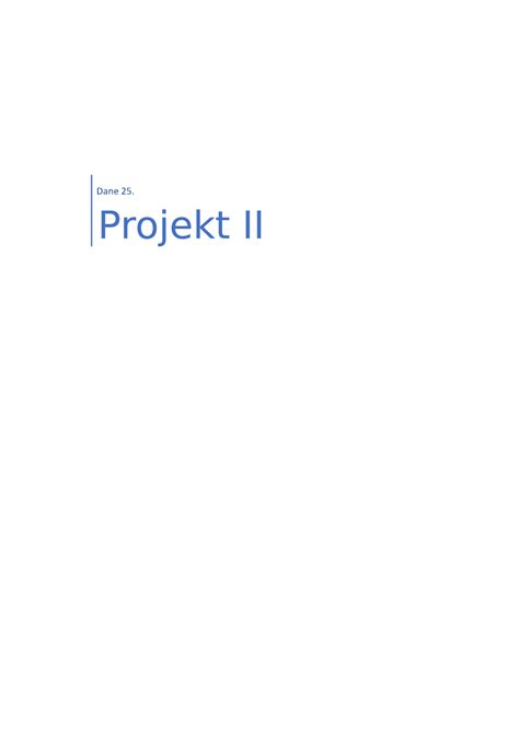 Projekt Ii Dane 25 Projekt Ii Zestawienie Danych Tabela 1 StaŁe