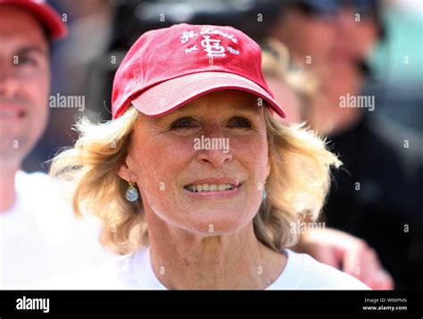 Actress Glenn Close Watches A Public Service Announcement Before