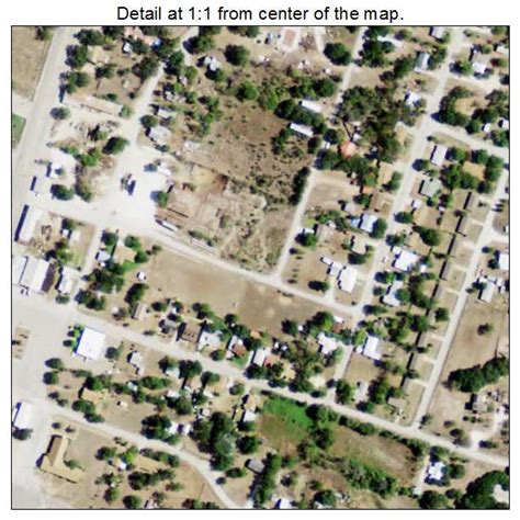 Aerial Photography Map of Evant, TX Texas