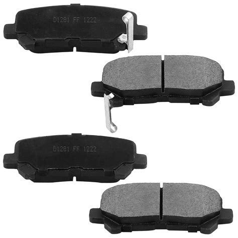 Front And Rear Ceramic Brake Pads Kit For 2011 15 2016 2017 Honda