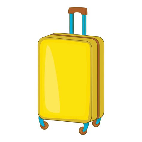 Suitcase On Wheels Icon Cartoon Style 14694114 Vector Art At Vecteezy