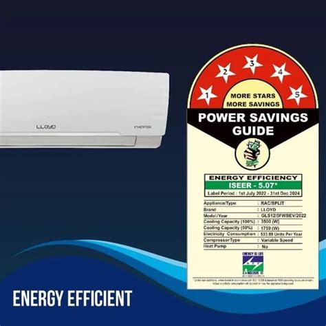 Lloyd GLS12I5FWBEV 1 0 Ton 5 Star Inverter Split AC White At Rs 38500