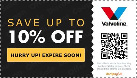 Off Valvoline Coupon Coupon Codes July