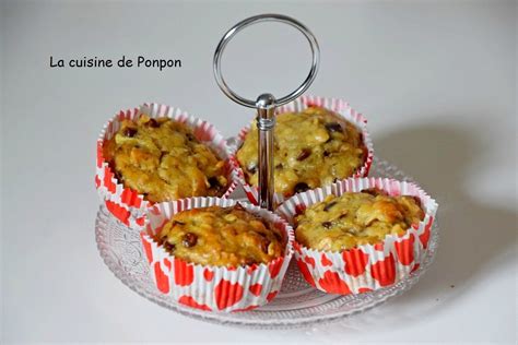 Muffin Aux Flocons D Avoine Banane Pomme Et P Pites De Chocolat La