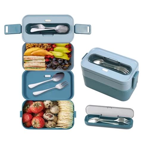 Resszo Bento Lunch Box Kit 1600 ML Boîte à Déjeuner avec Couverts