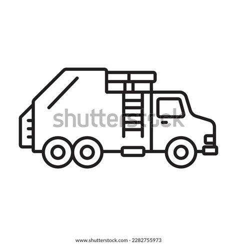 Garbage Truck Icon Vector Illustration Logo Stock Vector (Royalty Free ...