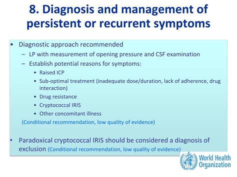 Ppt Overview Of Who Guidelines On Management Of Cryptococcal Infection Powerpoint Presentation