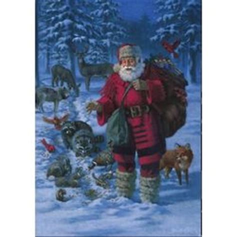 National Geographic Woodland Santa Christmas Cards - FindGift.com