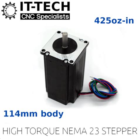 NEMA 23 3N m 425oz in High Torque Stepper Motor 114mm ϕ8mm Shaft CNC eBay