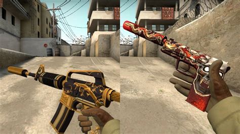 Cs Go Shadow Case Covert Skins M A S Golden Coil Usp S Kill