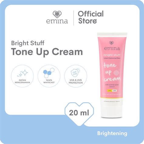 Jual EMINA BRIGHT STUFF TONE UP CREAM ISI 20 ML Shopee Indonesia