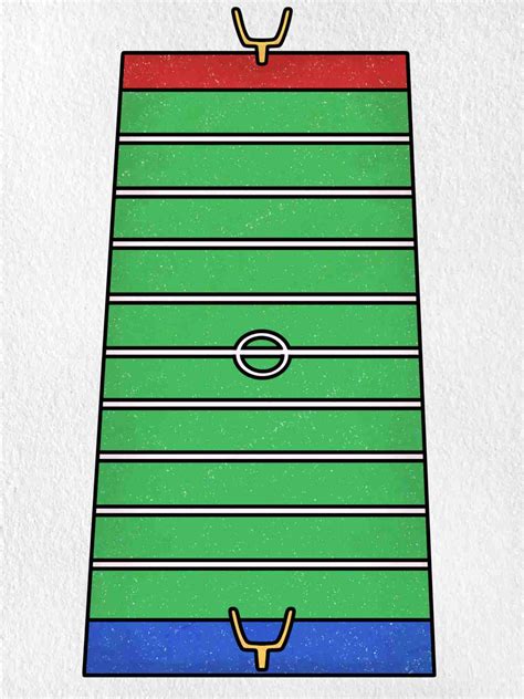 Football Field Drawing - HelloArtsy