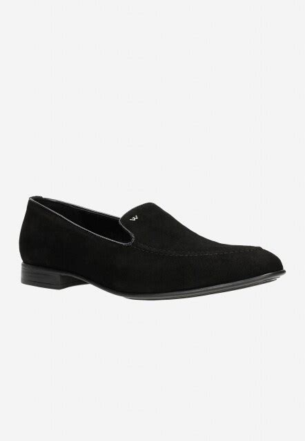 Czarne Loafersy Męskie Z Weluru 10004 71 Sklep Online Wojaspl