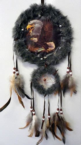 An Eagle Dream Catcher Hanging On The Wall