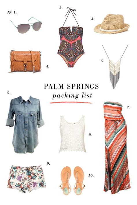 Packing List Palm Springs Palm Springs Outfit Vegas Outfit Travel