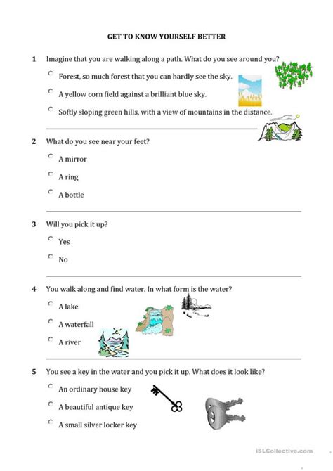 Personality Quiz Printable Worksheet 159 Lyana Worksheets