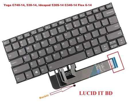 New Keyboard For Lenovo Yoga 530 14 530 14ARR 530 14IKB US With Backlit