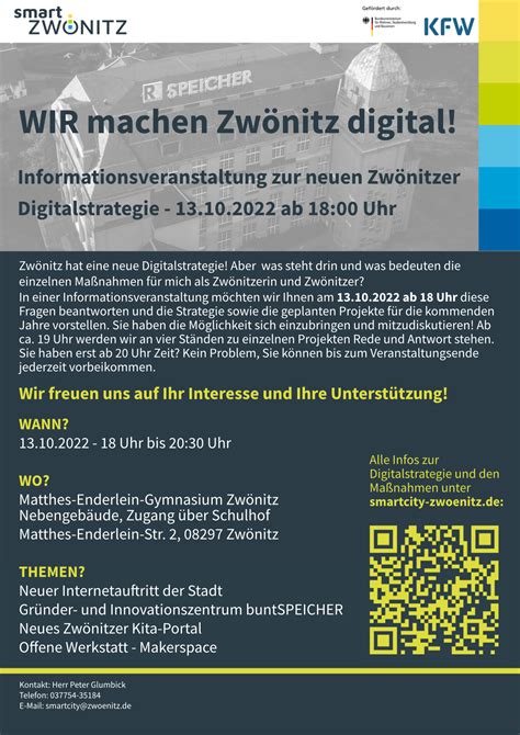 WIR machen Zwönitz digital Veranstaltung zur neuen Zwönitzer