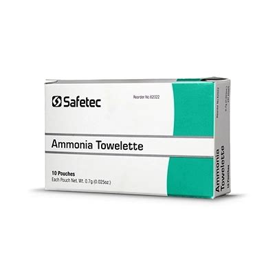 Safetec Ammonia Towelettes Conney Safety