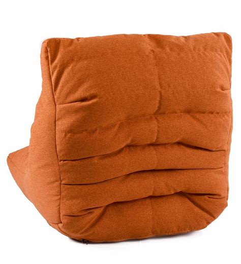 Buy Bellisimo Xxxl Lounge Bean Bag With Beans In Orange Colour By