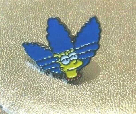 The Simpsons Marge Simpson Sporty Enamel Pin Badge Etsy