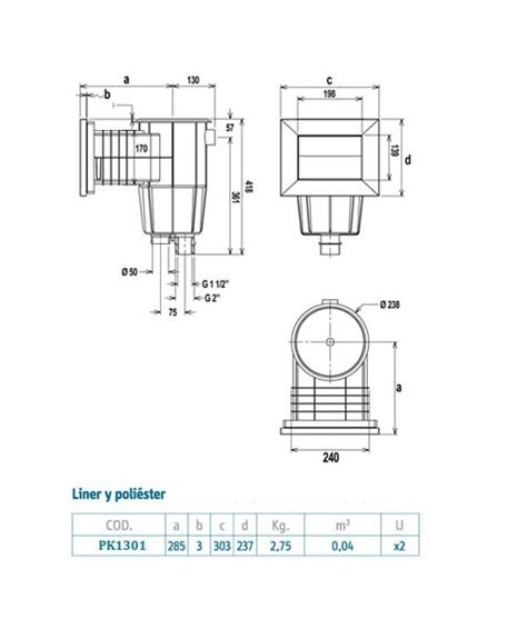 Skimmer Para Piscina Concreto 3400wm Hayward Piscineria