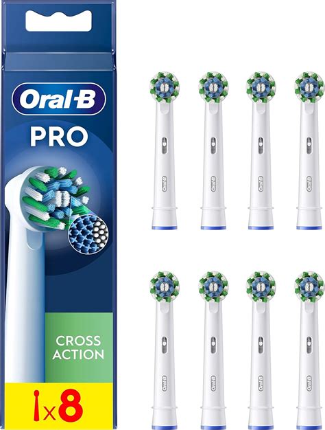 Oral B Pro Cross Action Electric Toothbrush Head X Shape And Angled