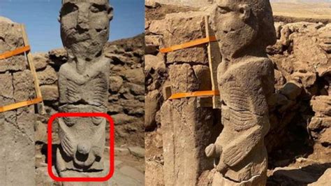 Ancient Discovery 11000 Year Old Statue Depicting Giant Man Holding