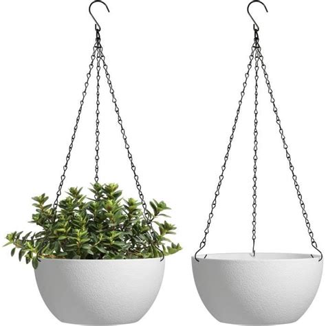 Suspension Plante Support Pots De Fleurs Blanc Pcs Cm Suspendu