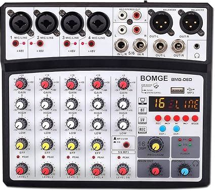 Amazon BOMGE 6 Channel Audio Sound Mixer Professional Digital DJ