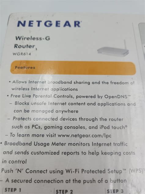 Netgear Wgr614 54 Mbps 4 Port 10100 Wireless G Router Wgr614v7 For