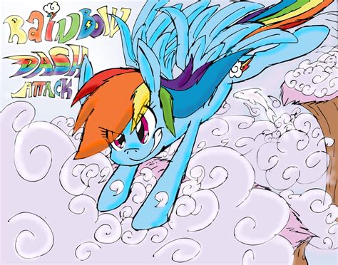 Rainbow Dash Attack by dashiepie on DeviantArt