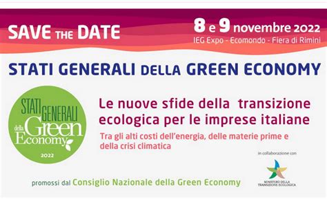 Gli Stati Generali Della Green Economy A Ecomondo Key Energy