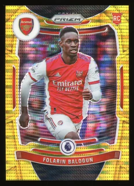 CARTA ROOKIE 2021 22 Panini Prizm EPL GOLD Breakaway Folarin Balogun